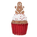 Dekoration Cupcake Rot Braun Ø 5x8 cm