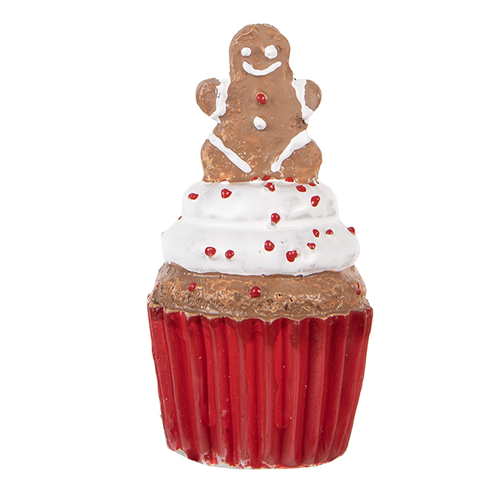 Cupcake de décoration Rouge Marron Ø 5x8 cm