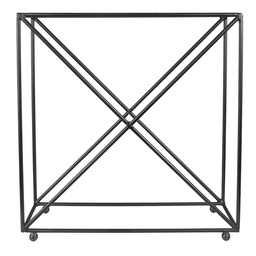 [6Y5329] Portabottiglie di vino Nero 44x15x45 cm