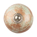Pomello per Porta Marrone Ø 4x4 cm