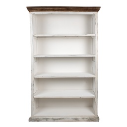 [5H0708W] Armadietto Bianco 120x36x195 cm