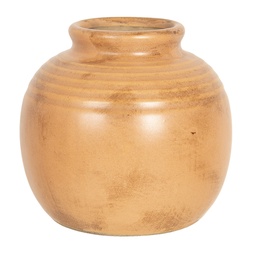[6CE1210] Vase Braun Ø 8x8 cm