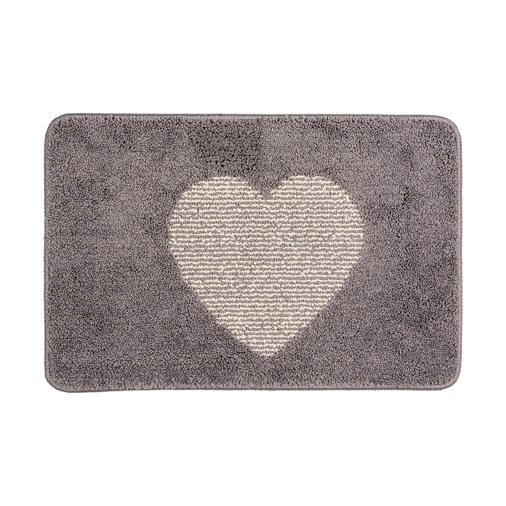 Badematte Grau 58x38x1 cm