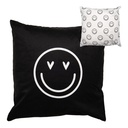 Cushion Cover Black White 45x45 cm