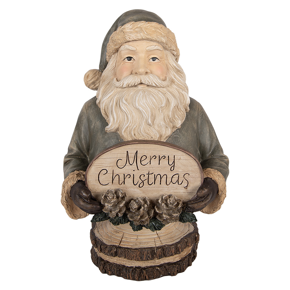 Decorazione Natalizie Babbo Natale Beige Marrone 21x16x31 cm