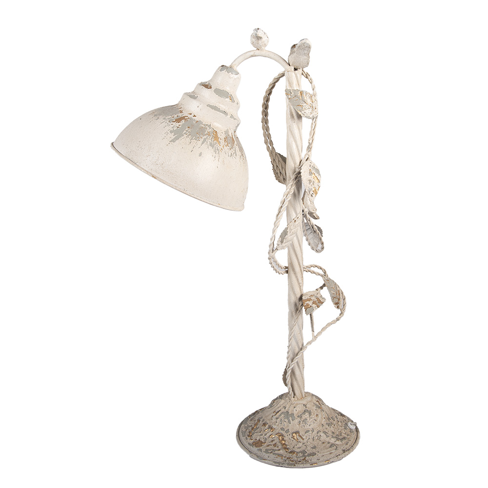Lampada da Tavolo Beige Grigio 35x19x62 cm E27/max 1x60W