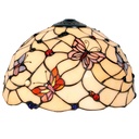 Lampshade Tiffany Beige, Pink Ø 30x20 cm