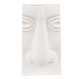 [6CE1527] Décoration vase Blanc 15x9x25 cm