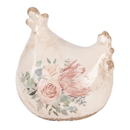 [6CE2394] Decoratie kip 12x11x13 cm