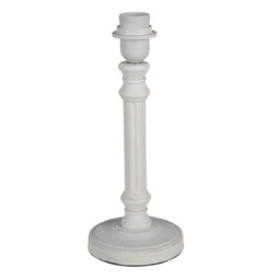 [6LMP743] Base Lampada da Tavolo Bianco Ø 12x31 cm E27/max 1x40W