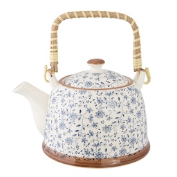 [6CETE0012] Teapot with Infuser Blue 18x14x12 cm / 700 ml