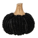 Decorazione Zucca Nero Ø 9x8 cm
