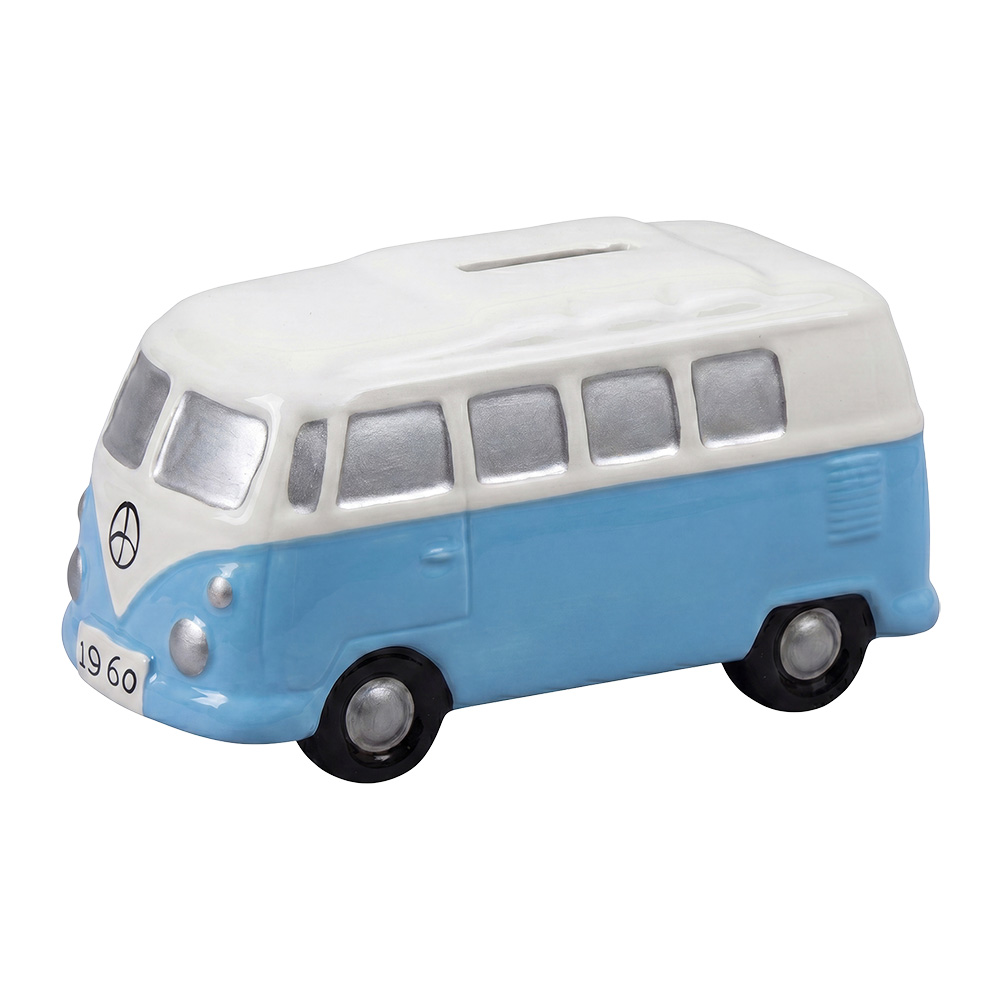 Money-box Bus Yellow White 13x6x7 cm