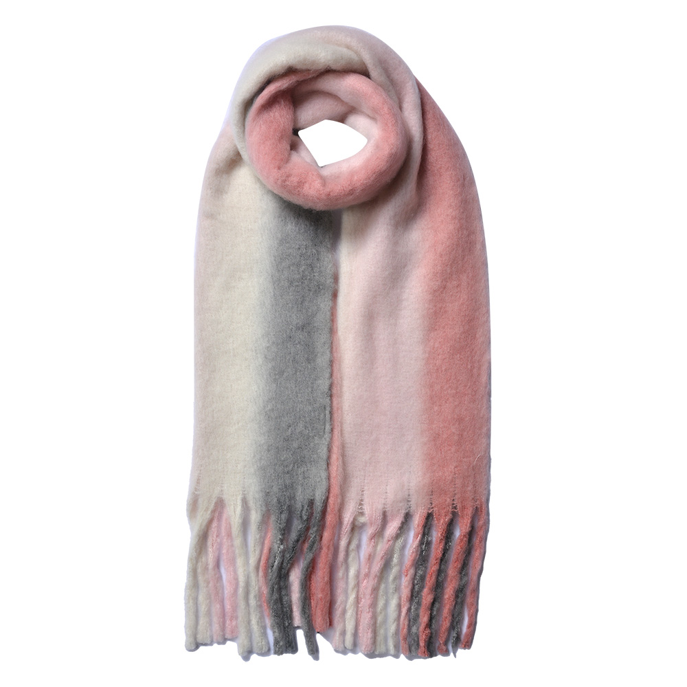 Sjaal 35x180 cm roze