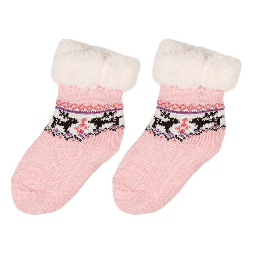 Kindersocken Rosa Weiß one size