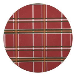 [66762] Unter Teller Rot Weiß Ø 33x1 cm
