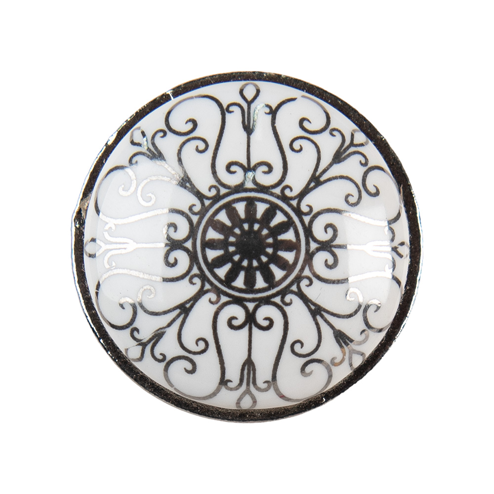 Pomello per Porta Bianco Grigio Ø 3x2 cm / S3 cm