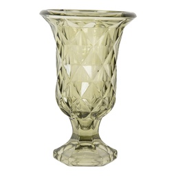[6GL5337] Vase Glas Grün Ø 12x18 cm
