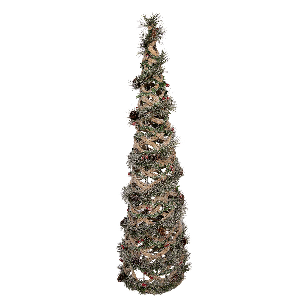 Decoratie kerstboom met LED Ø 15x41 cm / 2xAA