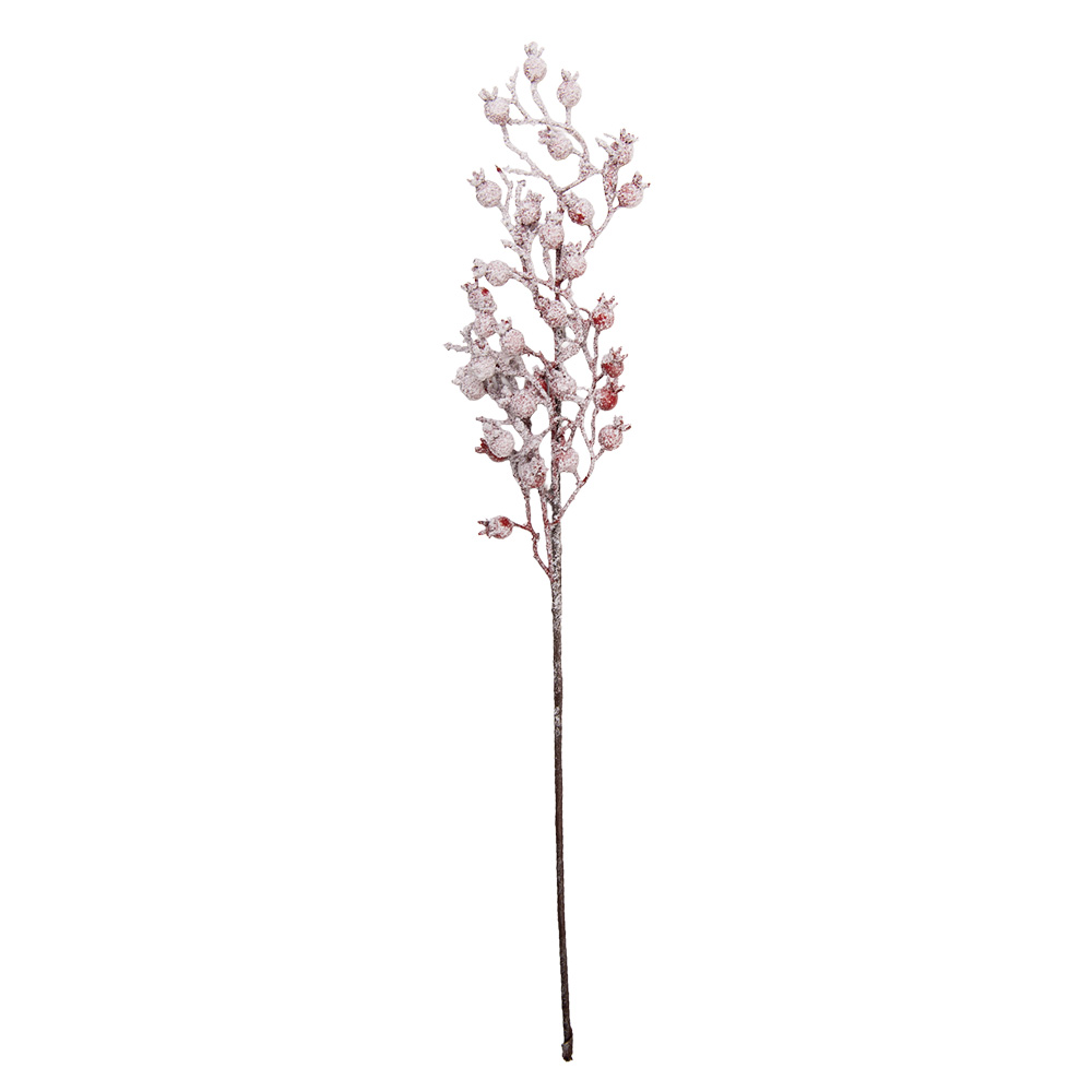 Christmas Decoration Artificial Branch Red Brown 10x5x60 cm