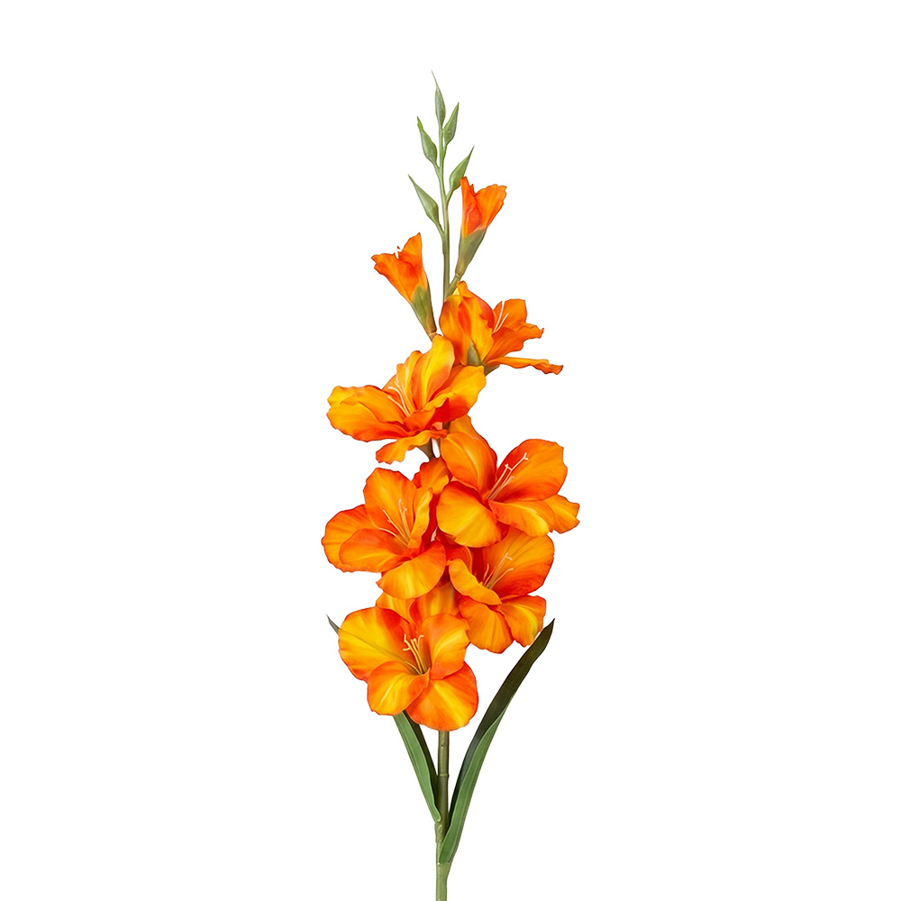 Decorative branch with flowers Orange 95 cm