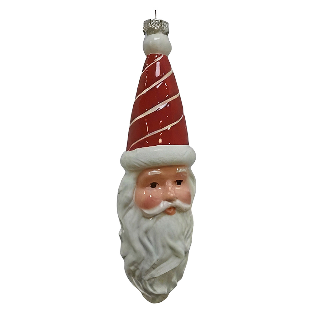Boule de Noël Blanc Rouge 5x5x19 cm