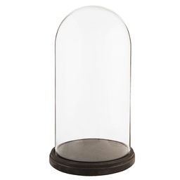 [6GL1273] Glass Cloche Transparent Ø 26x47 cm
