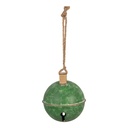 Decoration Bell Green Brown Ø 16x18 cm