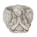 Vaso Porta Pianta Grigio 19x17x14 cm