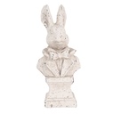 Statua Decorativa Coniglio Beige 11x8x24 cm