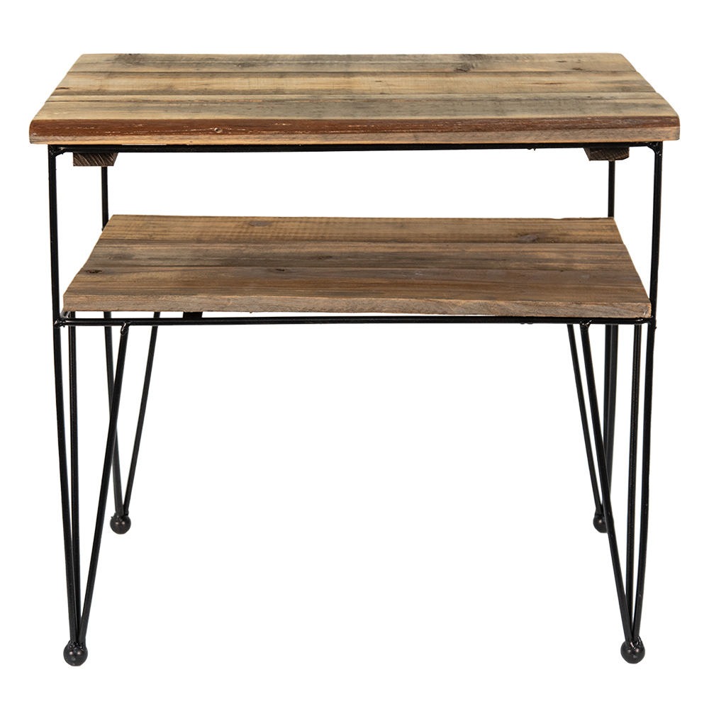 Side Table Brown 38x26x36 cm