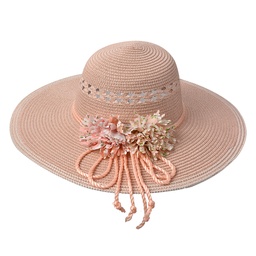 [JZHA0097P] Hat Women Pink 56 cm