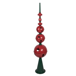 [5Y1396] Decoration pillar Red Green Ø 31x153 cm