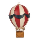 Dekoration Heißluftballon Rot Weiß Ø 26x42 cm