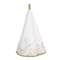 [WFF48] Geschirrtuch Weiß, Grün Ø 80 cm