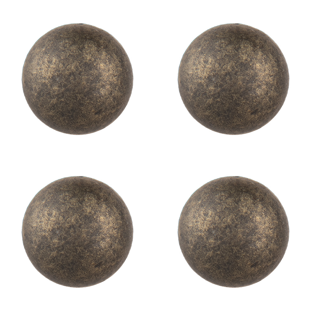 Deurknop Ø 2x3 cm / S3 cm (set 4)