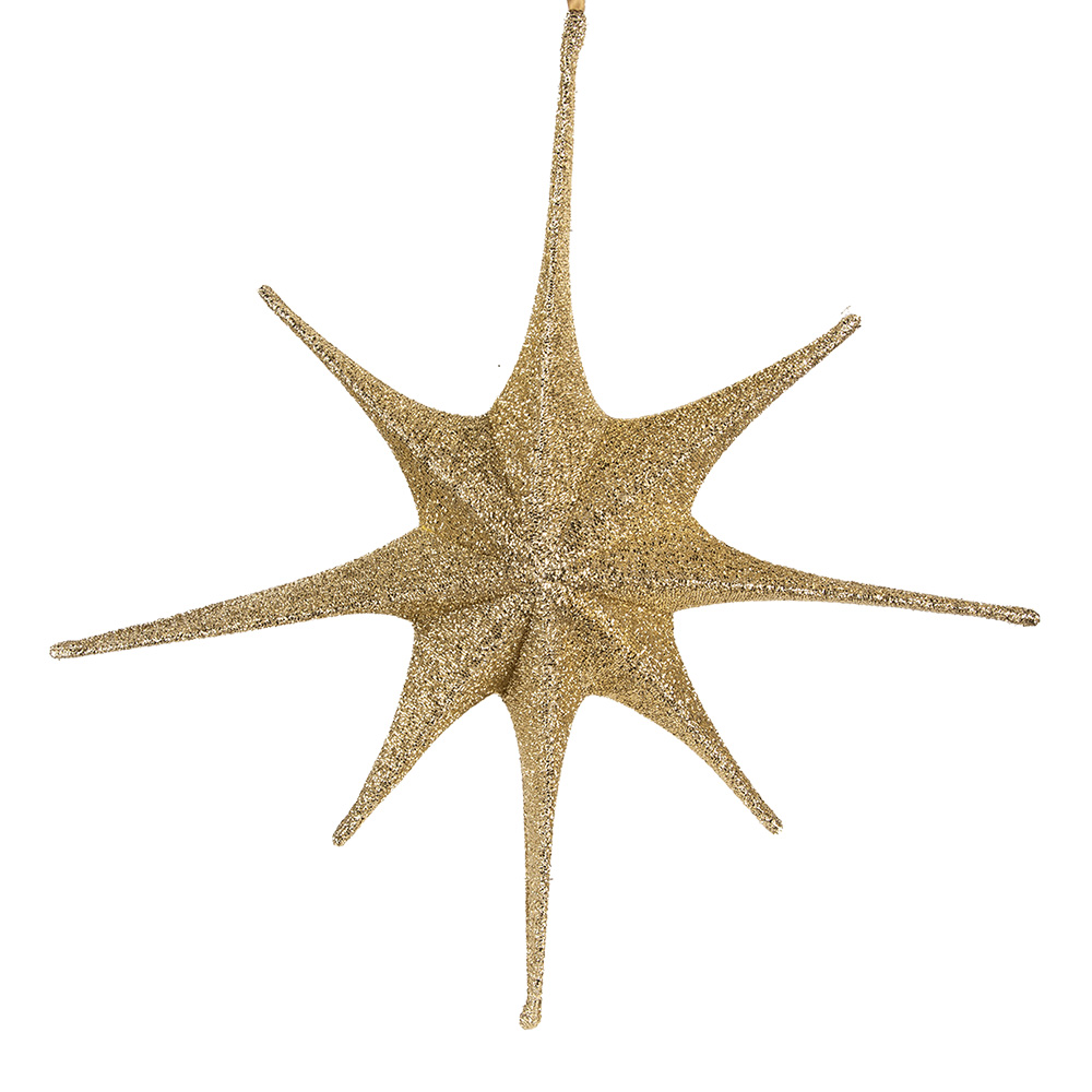 Decorazione Natalizie Stella Color oro 85x10x85 cm