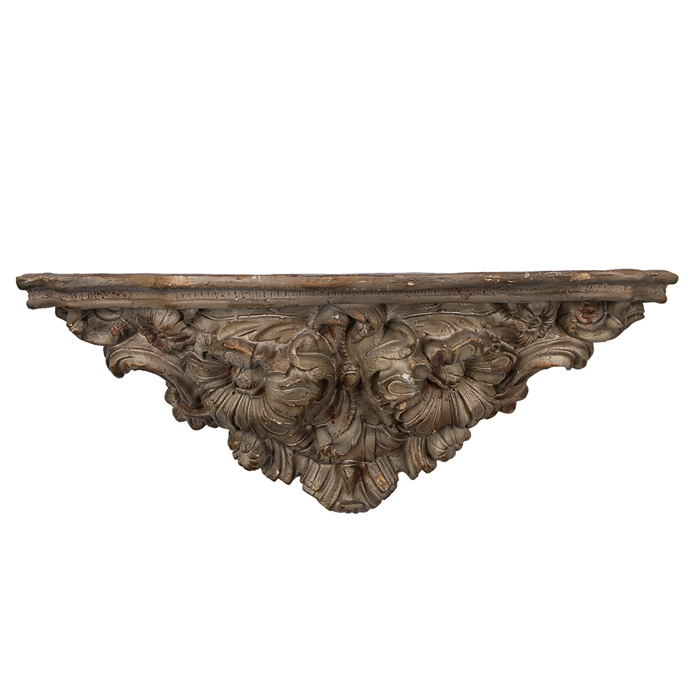 Mensole a Muro Marrone Grigio 73x21x29 cm