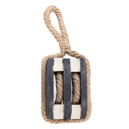 [6H2388] Decoration Pulley Black Brown 17x12x12 cm