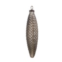 Weihnachtskugel Silberfarbig Ø 7x24 cm