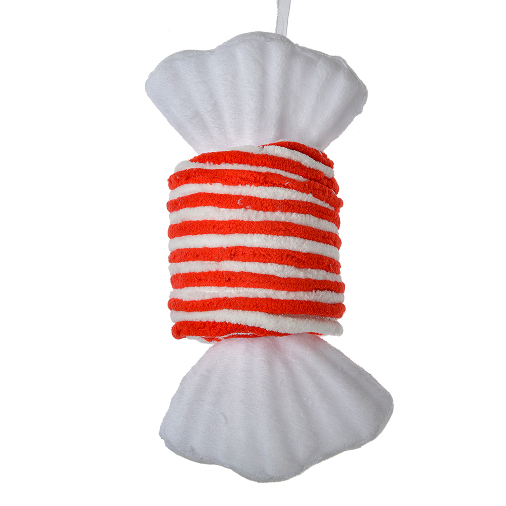 Weihnachtsdeko Anhänger Süßigkeiten Weiß Rot 11x8x20 cm
