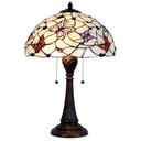 Tiffany Tischlampe Beige, Flieder Ø 41x60 cm E27/max 2x60W