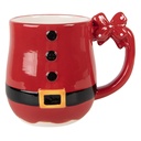 Mug Red Black 13x9x11 cm / 400 ml
