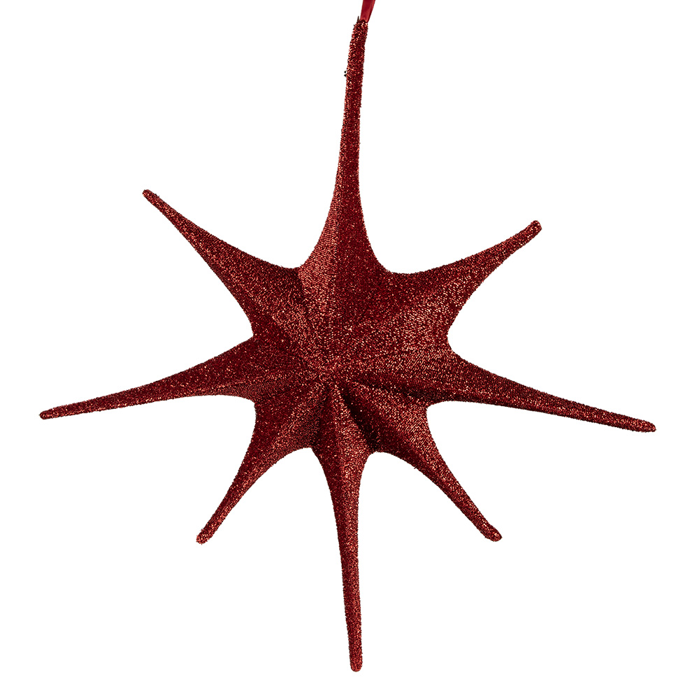 Decorazione Natalizie Stella Rosso 70x10x70 cm