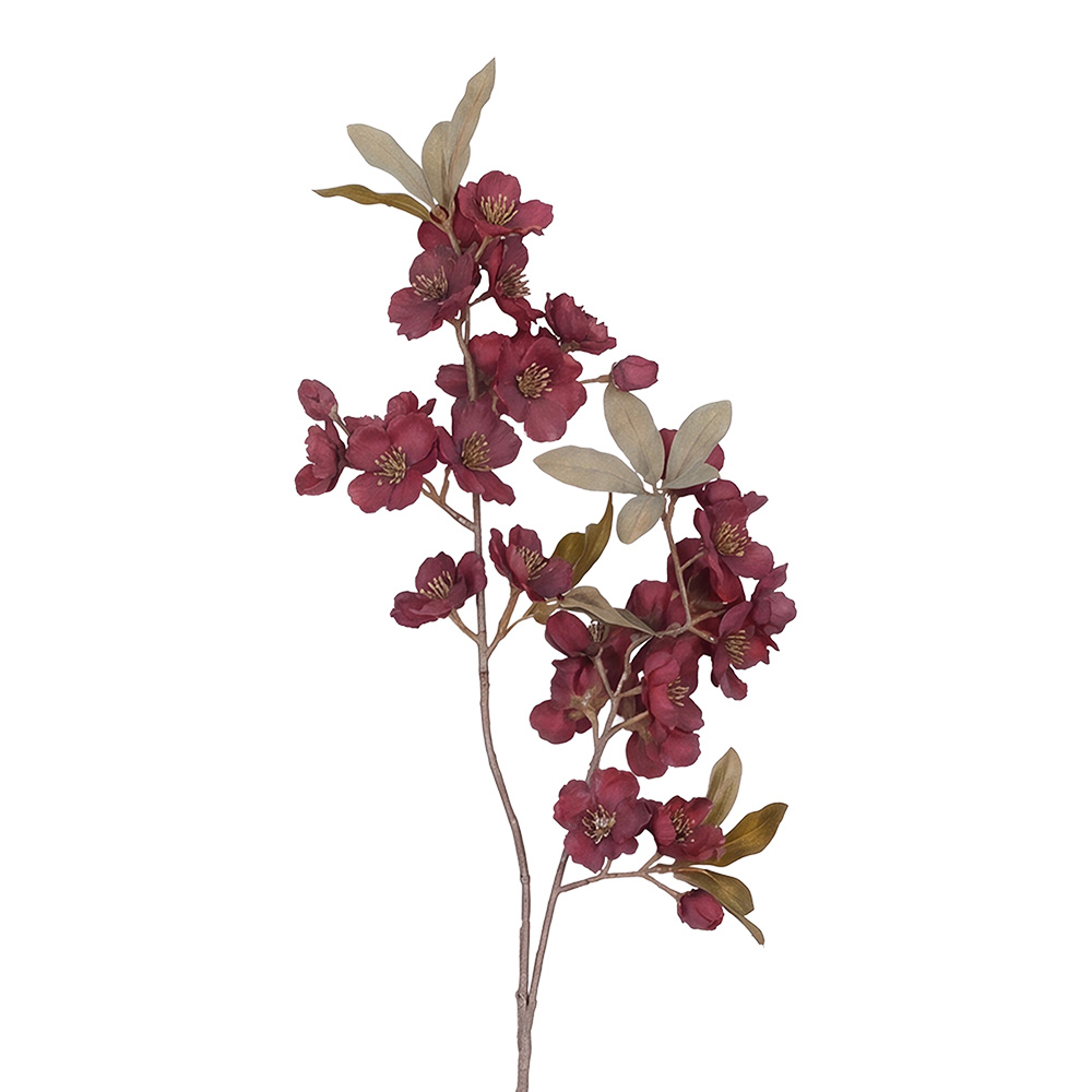 Dekorativer Zweig mit Blumen Violett 90 cm