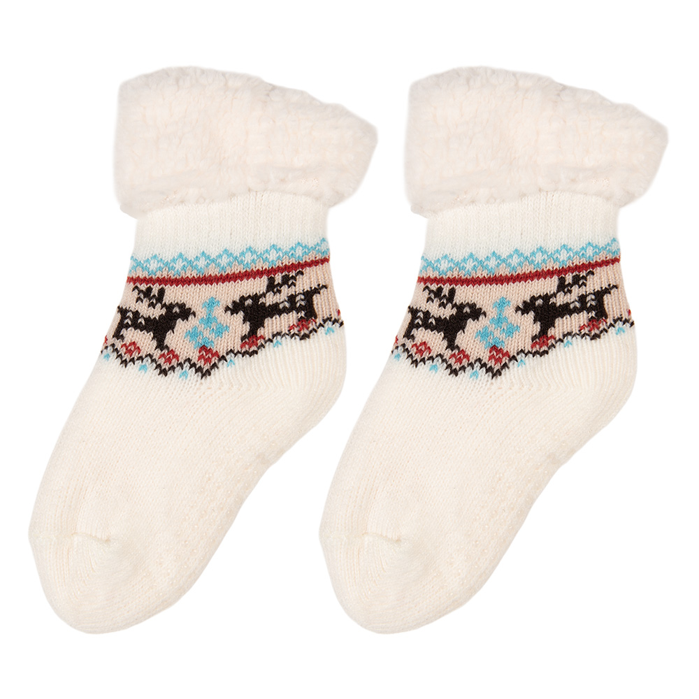 Kindersocken Weiß Schwarz one size