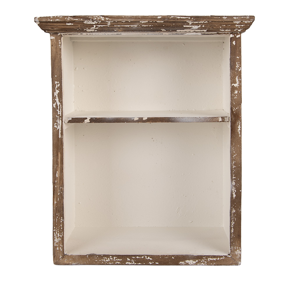 Wall Cupboard Brown White 36x15x43 cm