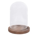 Glass Cloche Transparent Ø 12x16 cm