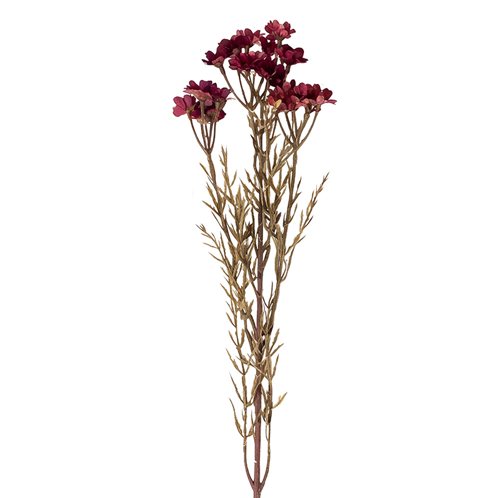 Rami Artificiali Decorativi con fiori Rosso 77 cm