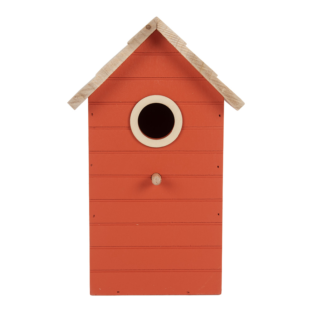 Maison d'oiseau Rouge Marron 15x10x22 cm